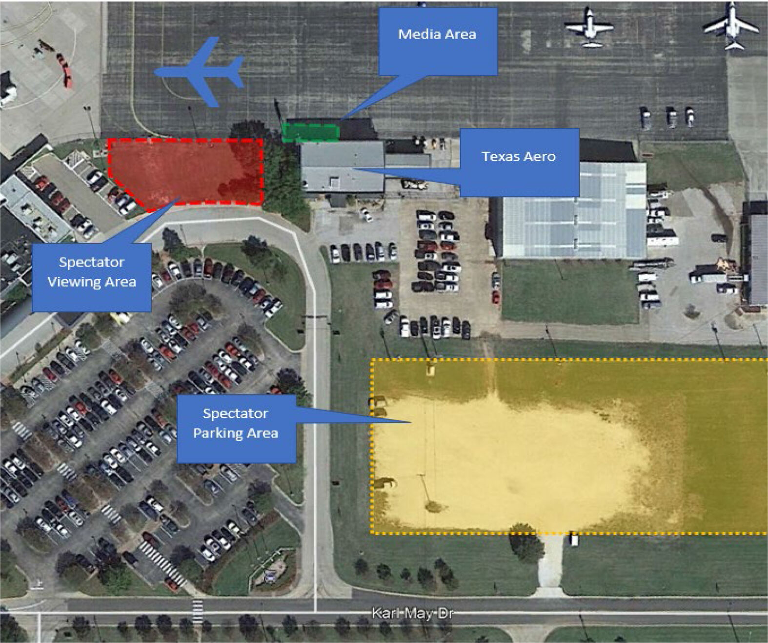 Baylor airport map